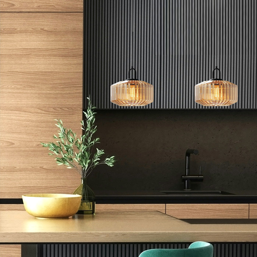 GlamGlow Retro Glass Pendant Light