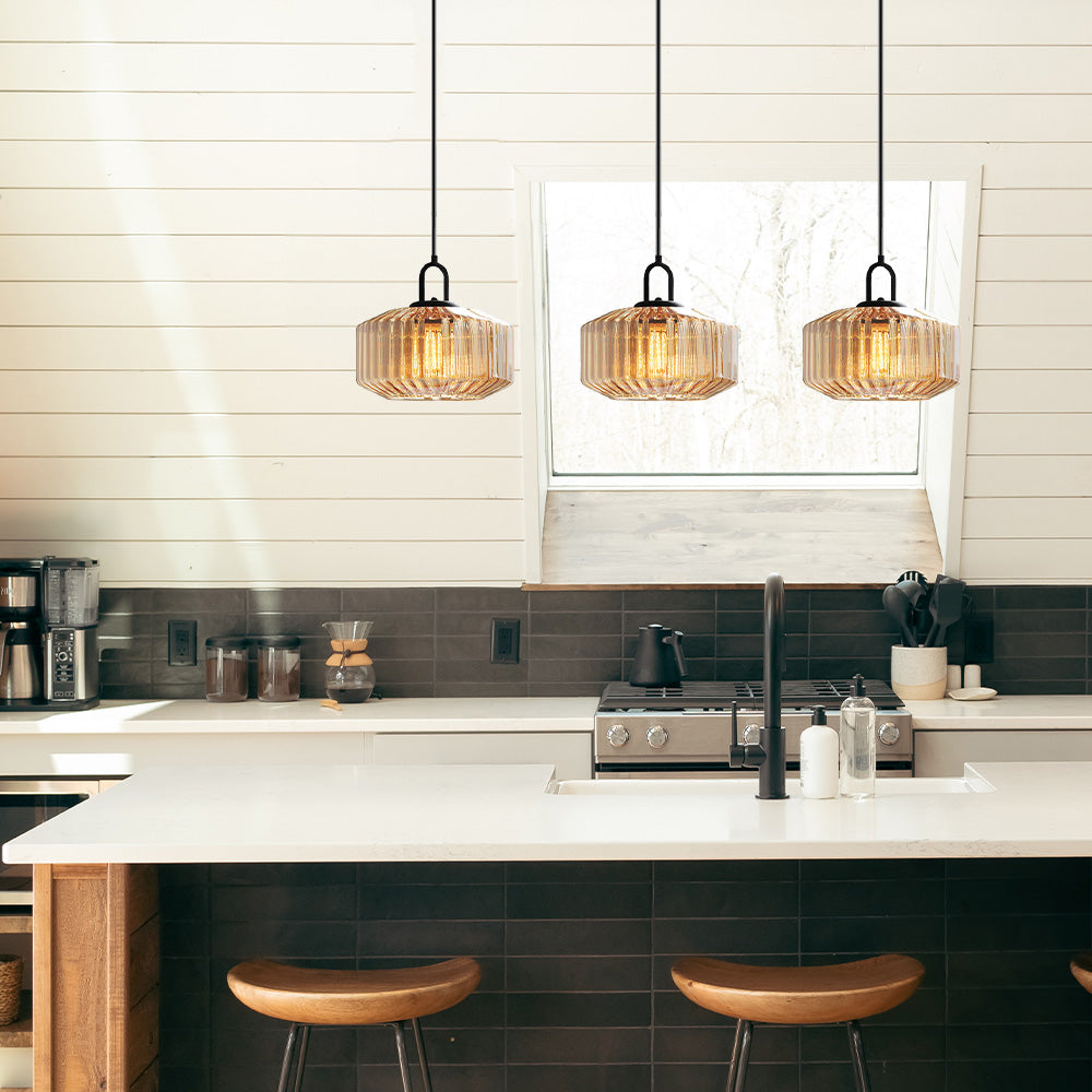 GlamGlow Retro Glass Pendant Light