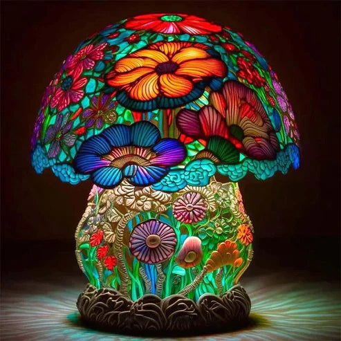 FantasyLamp | beautiful & soothing stained glass lamp | unique craftsmanship