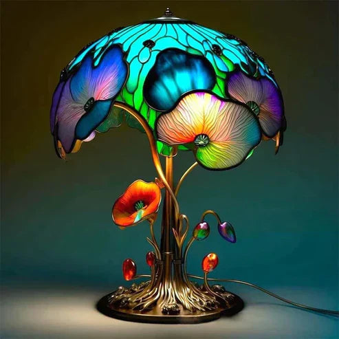 FantasyLamp | beautiful & soothing stained glass lamp | unique craftsmanship